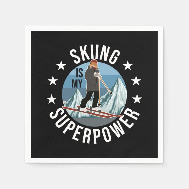 Hoppa över är min supermakt pappersservett (Framsidan)