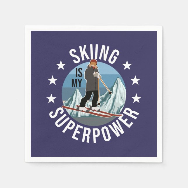 Hoppa över är min supermakt pappersservett (Framsidan)