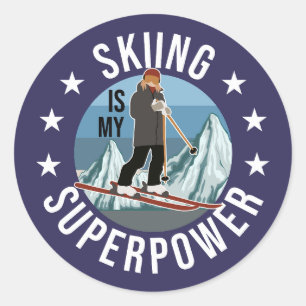 Hoppa över är min supermakt runt klistermärke