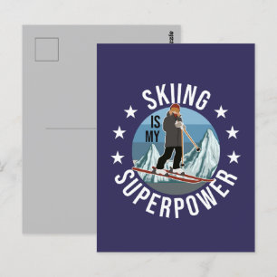 Hoppa över är min supermakt vykort