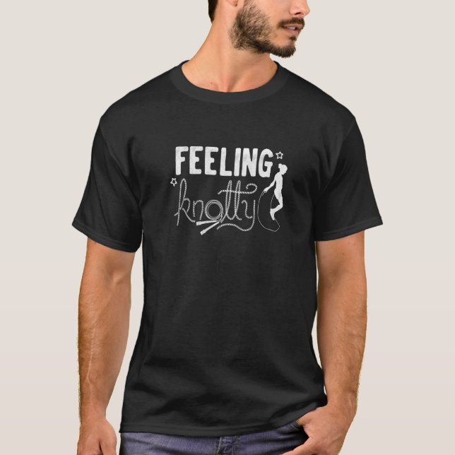 Hoppa över att Rope Jumping Feeling Knowledge T Shirt (Framsida)