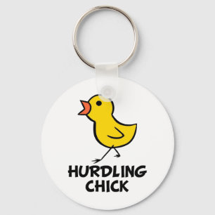 Hoppa över chicken Keychain Nyckelring