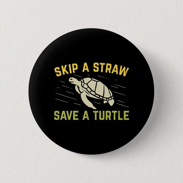 Hoppa över en rå Spara en sköldpaddsdykare dykgåva Knapp (Framsida)