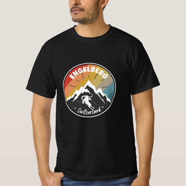 Hoppa över Engelberg - Schweiz T Shirt (Framsida)