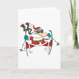 hoppa över jultomten tecknad helgkort