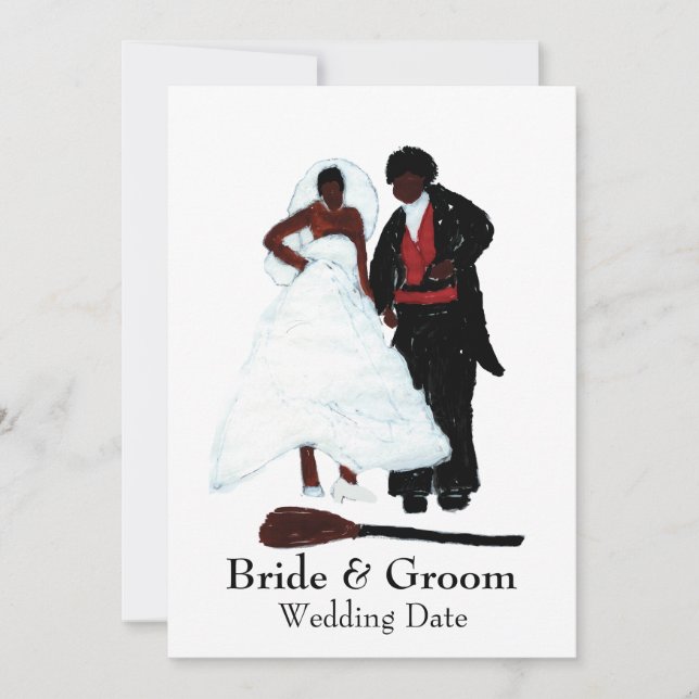 Hoppa över kvasten-inbjudan inbjudningar (Framsida)