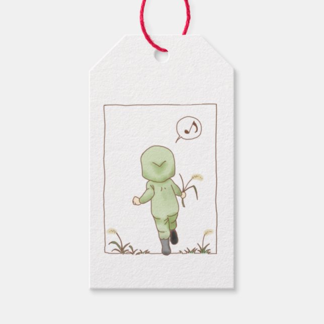 Hoppa över med märkre för gåvor presentetikett (Framsidan)