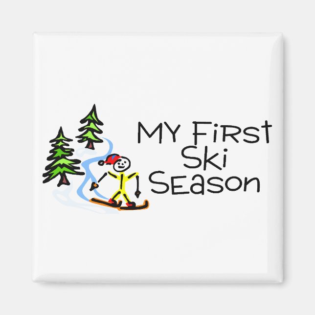 Hoppa över min första Ski-säsong Magnet (Framsidan)