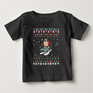 Hoppa över Penguin jul T Shirt