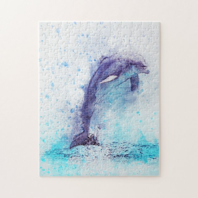 Hoppa över Roligt för DOlphin Pussel (Vertikal)