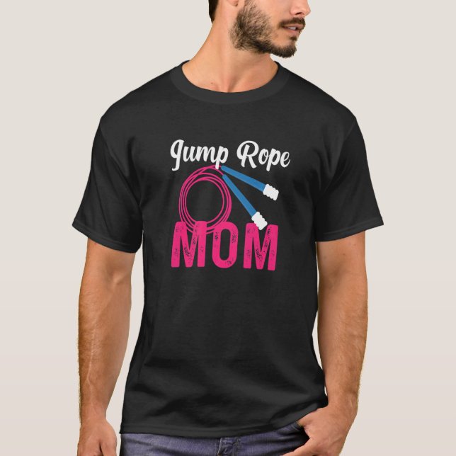 Hoppa över Rope Mamma Hoppa över hoppande upprepni T Shirt (Framsida)