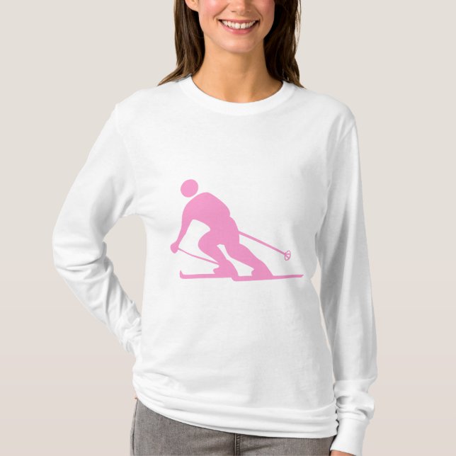 Hoppa över - Rosa Tee (Framsida)