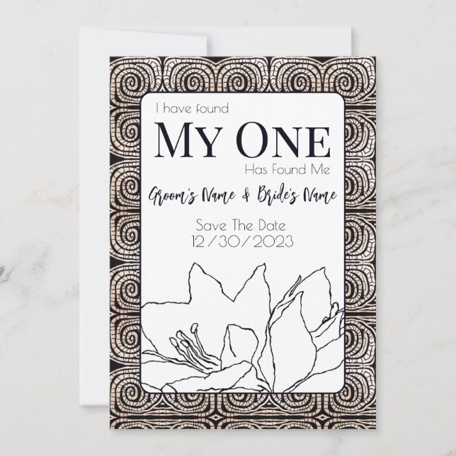 Hoppa över rummet spara datumet (Framsida)