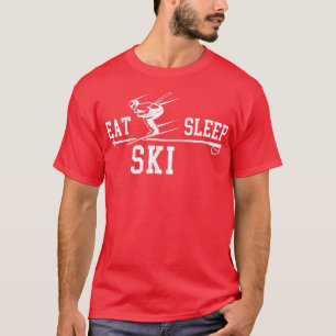 Hoppa över skidens viloläge Upprepa Winter Snö Spo T Shirt