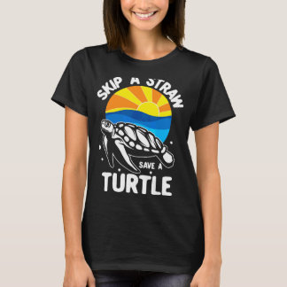 Hoppa över stranden och Spara en sköldpadda T Shirt