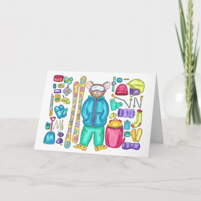 Hoppa över vattenfärgskort för Pika Gear Spread-sp Tack Kort (Framsida)