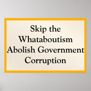 Hoppa över Whataboutism Poster