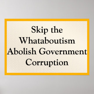 Hoppa över Whataboutism Poster