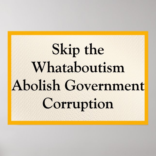 Hoppa över Whataboutism Poster (Framsidan)