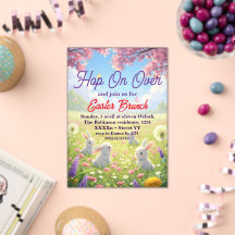 Hoppa på Påskblommor Kanin Vårbrunch