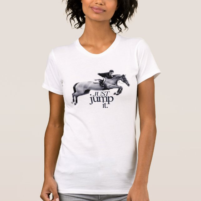 Hoppa precis det t-shirt (Framsida)