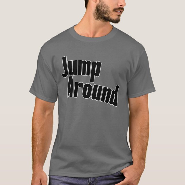 Hoppa runt familjen t shirt (Framsida)