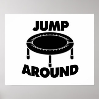 Hoppa runt Trampoline Poster