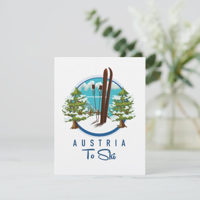 Hoppa, skidan poster logotyp. (Stående Fram)