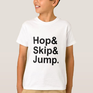 Hoppa, Skutta, Hoppa Aktivitet för idiomet kort T-shirt