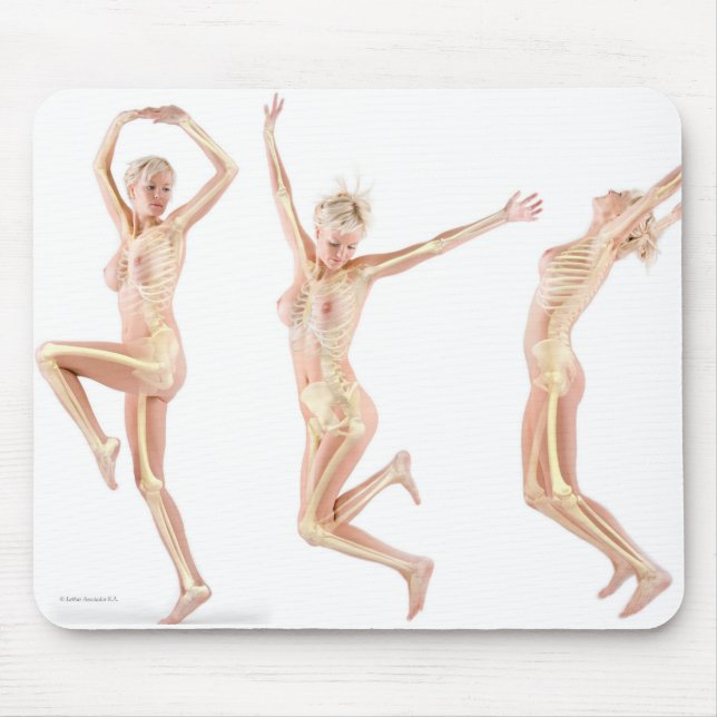 Hoppa som är kvinnligt musmatta (Framsidan)