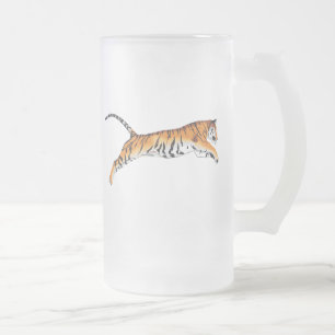 Hoppa tigern frostat ölglas