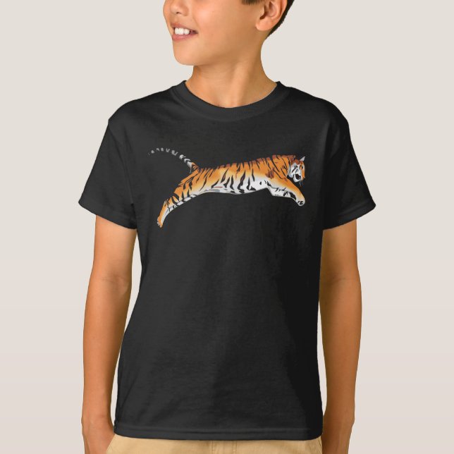 Hoppa tigern t-shirt (Framsida)