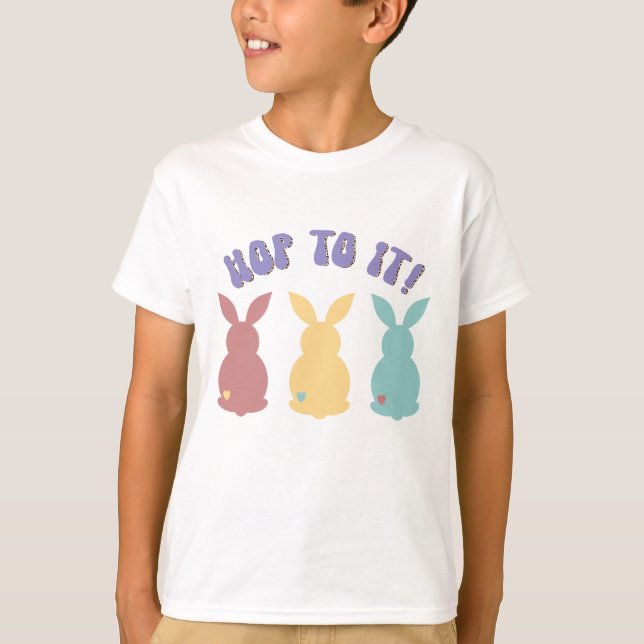 Hoppa till det - Påsk T Shirt (Framsida)