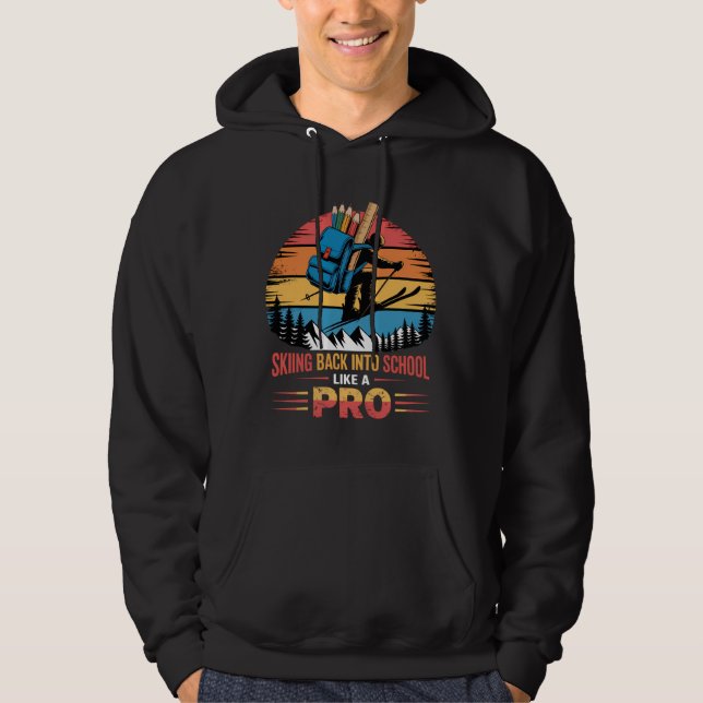 Hoppa tillbaka till skolan som en Pro Hoodie (Framsida)