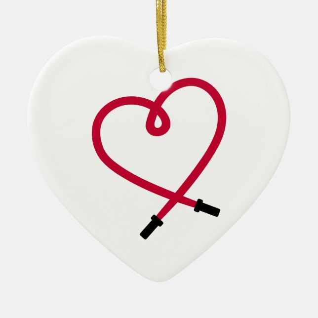 Hoppa upp julgransprydnad keramik (Framsidan)