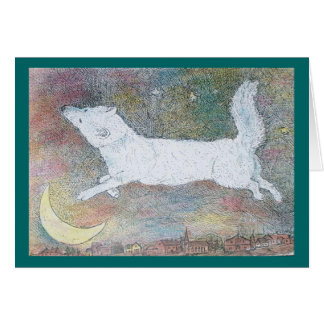 hoppa vargen hälsningskort