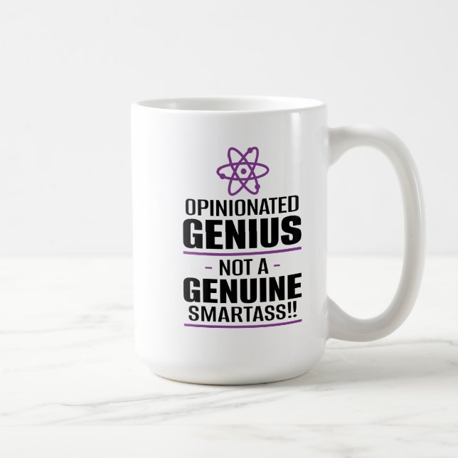 "Hoppad genus...Inte en Äkta Smartass" Kaffemugg (Höger)
