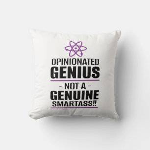 "Hoppad genus...Inte en Äkta Smartass" Kudde