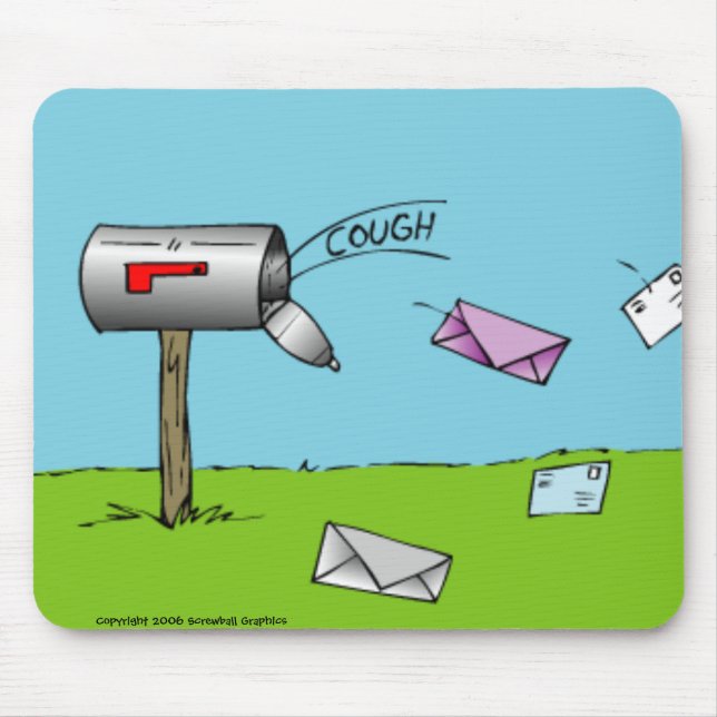 Hoppad till postlåda musmatta (Framsidan)