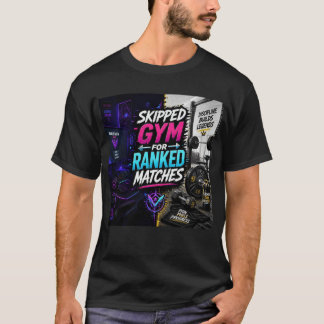 Hoppade över gymmet för rankade matcher: Humoristi T Shirt