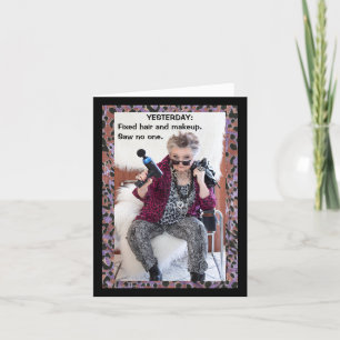 Hoppade över håret...roligt kort