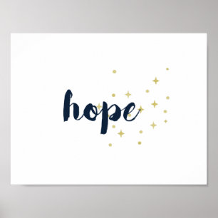 Hoppaffisch - vit poster