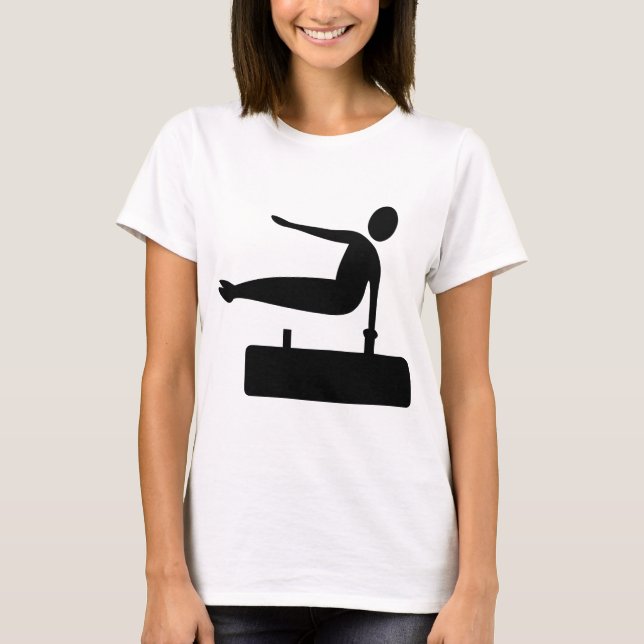 Hoppande figur - Svart T Shirt (Framsida)