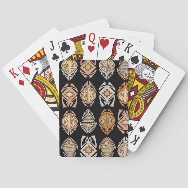 Hoppande grodor casinokort (Baksidan)