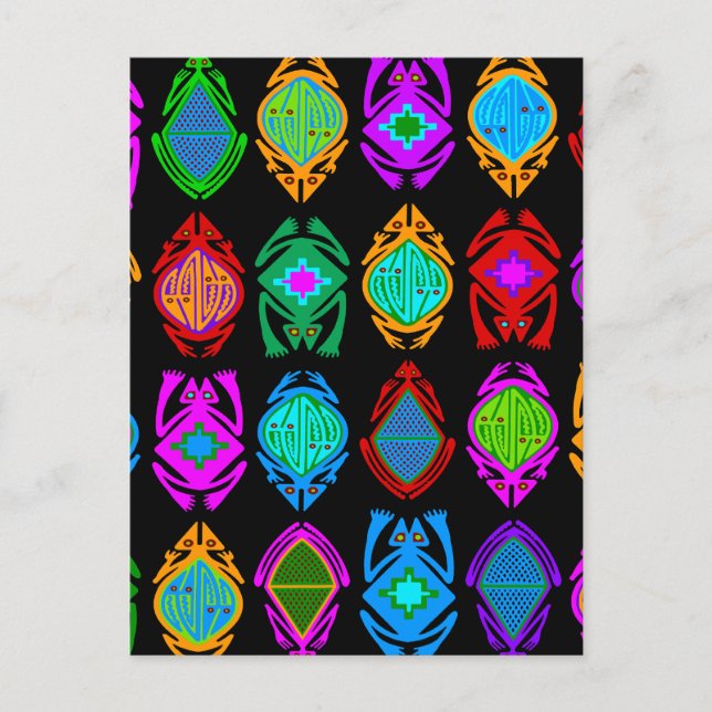 Hoppande grodor vykort (Framsida)