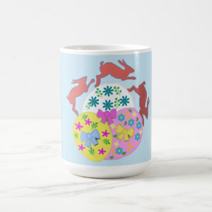 Hoppande harar kaffemugg