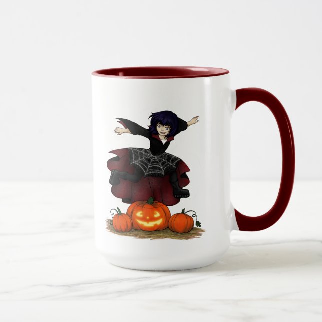 Hoppande Hazel Halloween-mugg Mugg (Höger)