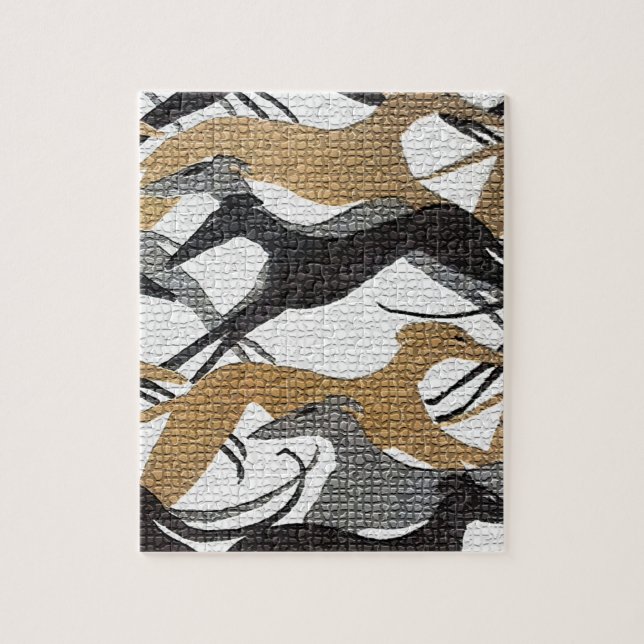 Hoppande hundar pussel (Vertikal)