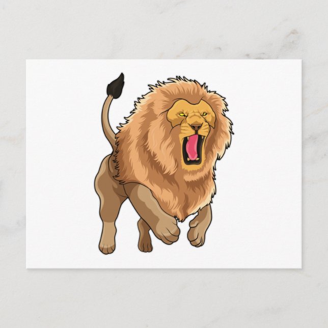 Hoppande Lejon Vykort (Framsida)
