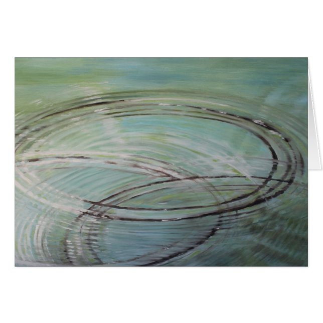 "Hoppande over stenar ", Hälsningskort (Framsidan Horizontal)